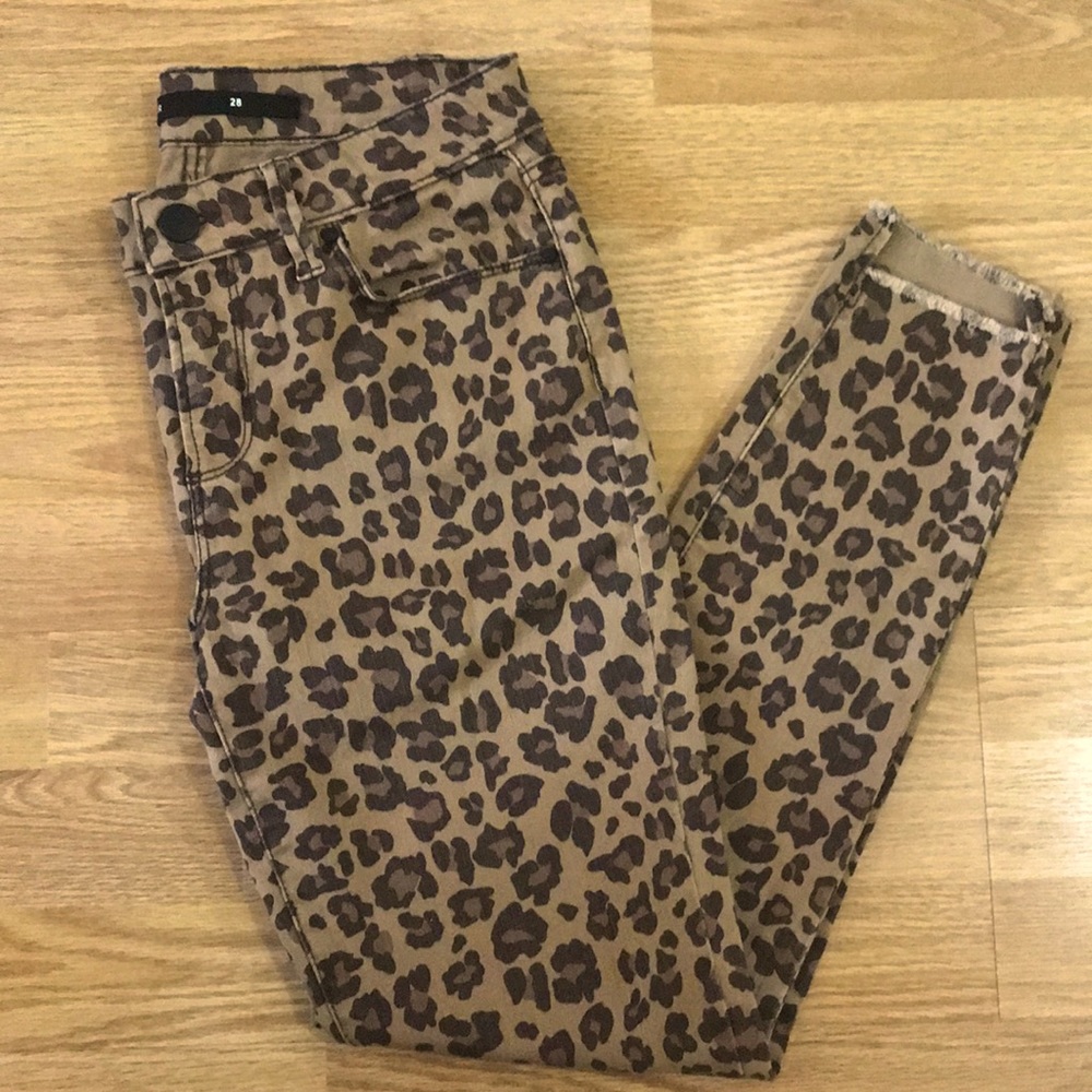 Harper Cheetah Jeans